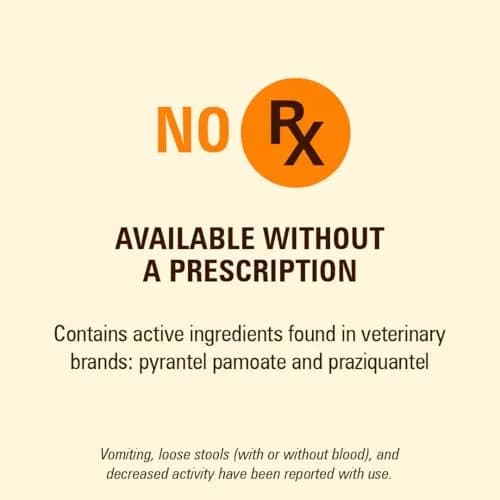 WORM X PLUS 7 Way De-Wormer Chewables for Dogs | Broad Spectrum Tapeworm & Hookworm Control (2 Count) thumbnail 2