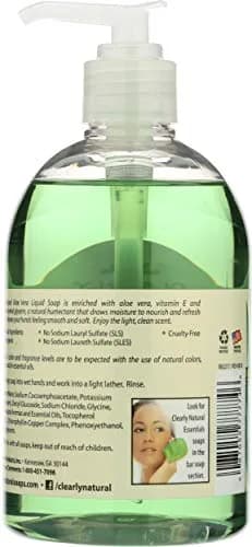 Clearly Natural Liquid Hand Soap with Aloe Vera 355ml (12 Fl Oz) | Gentle Cleanser for Sensitive Skin thumbnail 2