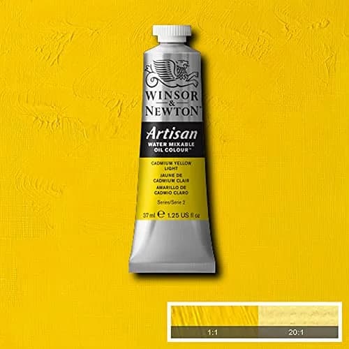 Winsor & Newton Artisan Water Mixable Oil Paint, Cadmium Yellow Light, 37ml (1.25 fl oz) | ASTM D4236 Certified Opaque Yellow thumbnail 3