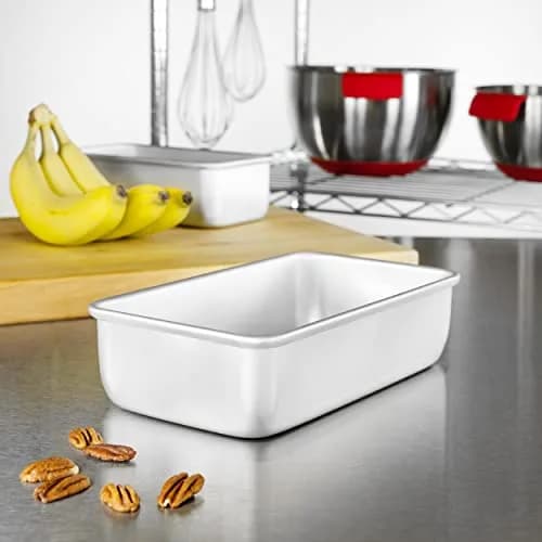 Fat Daddio's BP-5643 Anodized Aluminum Bread Loaf Pan, 9 x 5 x 2.5 inch | 1 lb loaf size, quick heat-up, durable for daily baking thumbnail 4