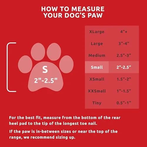 Protex PawZ Rubber Dog Boots Waterproof Non-Slip 12 Pack | All-Weather Paw Protection thumbnail 3