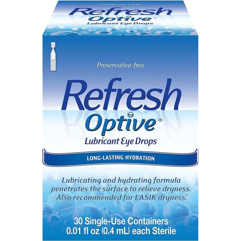 Refresh Preservative-Free Artificial Tears Lubricant Eye Drops 0.01 fl oz (0.4 mL) | Fast Relief for Dry Eyes — Drop