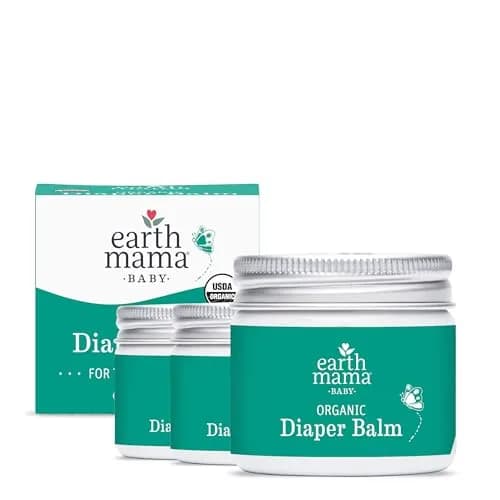 Earth Mama Organic Diaper Balm 60ml (2 Fl Oz) | EWG Verified, Petroleum & Fragrance-Free for Sensitive Skin (3-Pack) thumbnail 1