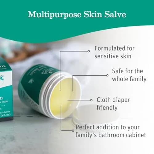 Earth Mama Organic Diaper Balm 60ml (2 Fl Oz) | EWG Verified, Petroleum & Fragrance-Free for Sensitive Skin (3-Pack) thumbnail 2