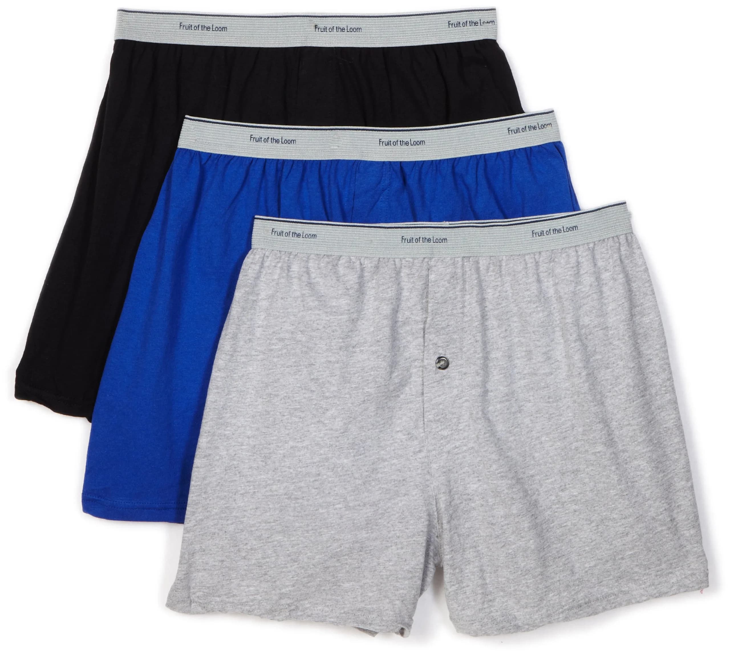 Fruit of the Loom Men's Big & Tall Tag-Free Briefs 3-Pack | 5X-Large (267 cm) | Mid Rise — Assorted / XX-Large
