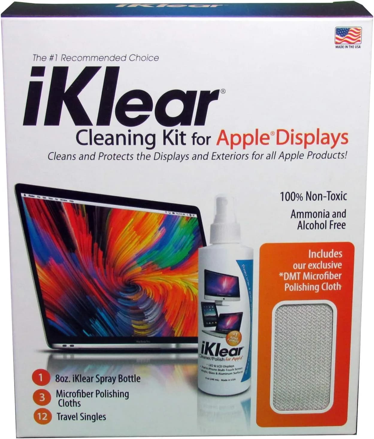 iKlear Screen Cleaner Kit for iPhone, iPad, Mac, TV | Safe, Non-Toxic, USA Made - main product image