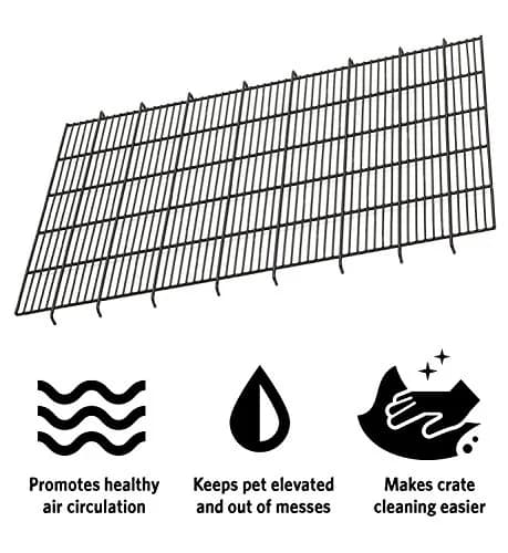 MidWest Homes for Pets Floor Grid for Dogs 1530, 1530DD, 1930, 1930DD, 1630 | Elevated crate floor for medium breeds thumbnail 2