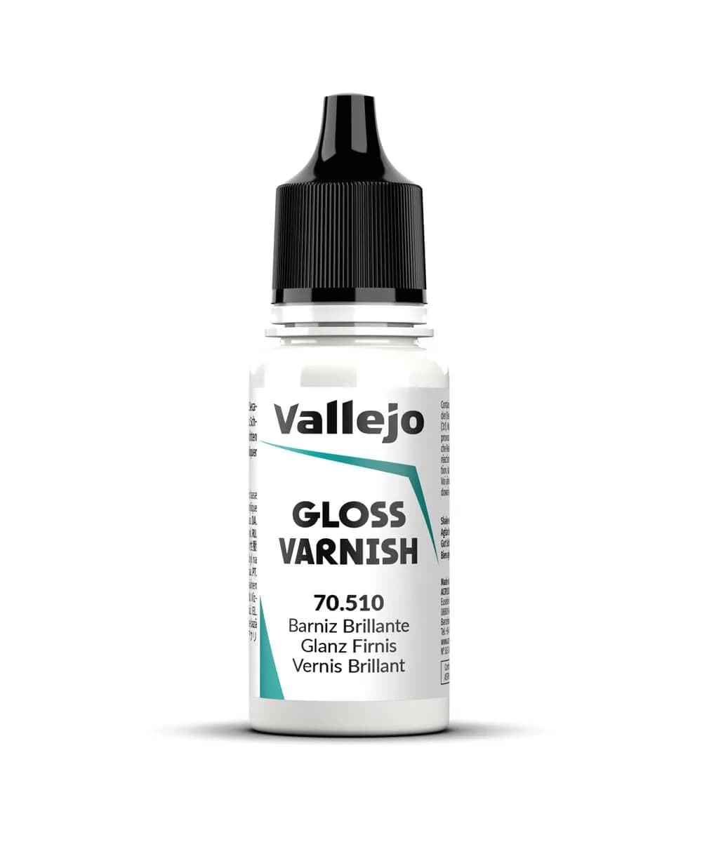 Vallejo Permanent Acrylic Varnish Glossy Finish 18 ml | Scratch & Weather Resistant, Indoor & Outdoor - main product image