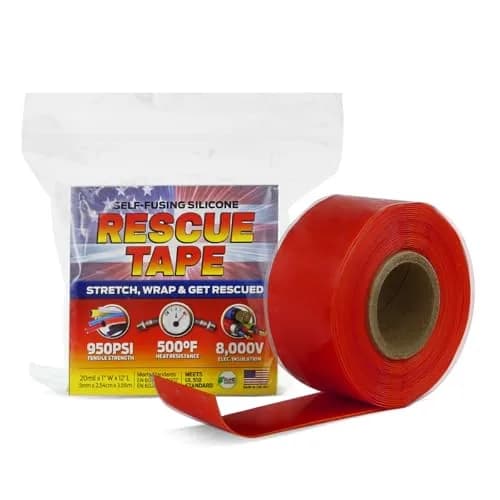 Bond It Rescue Tape Self-Fusing Silicone Repair Tape 3.05m (12 ft) Red | Seals Leaks, Insulates Wiring, Withstands 500°F thumbnail 1