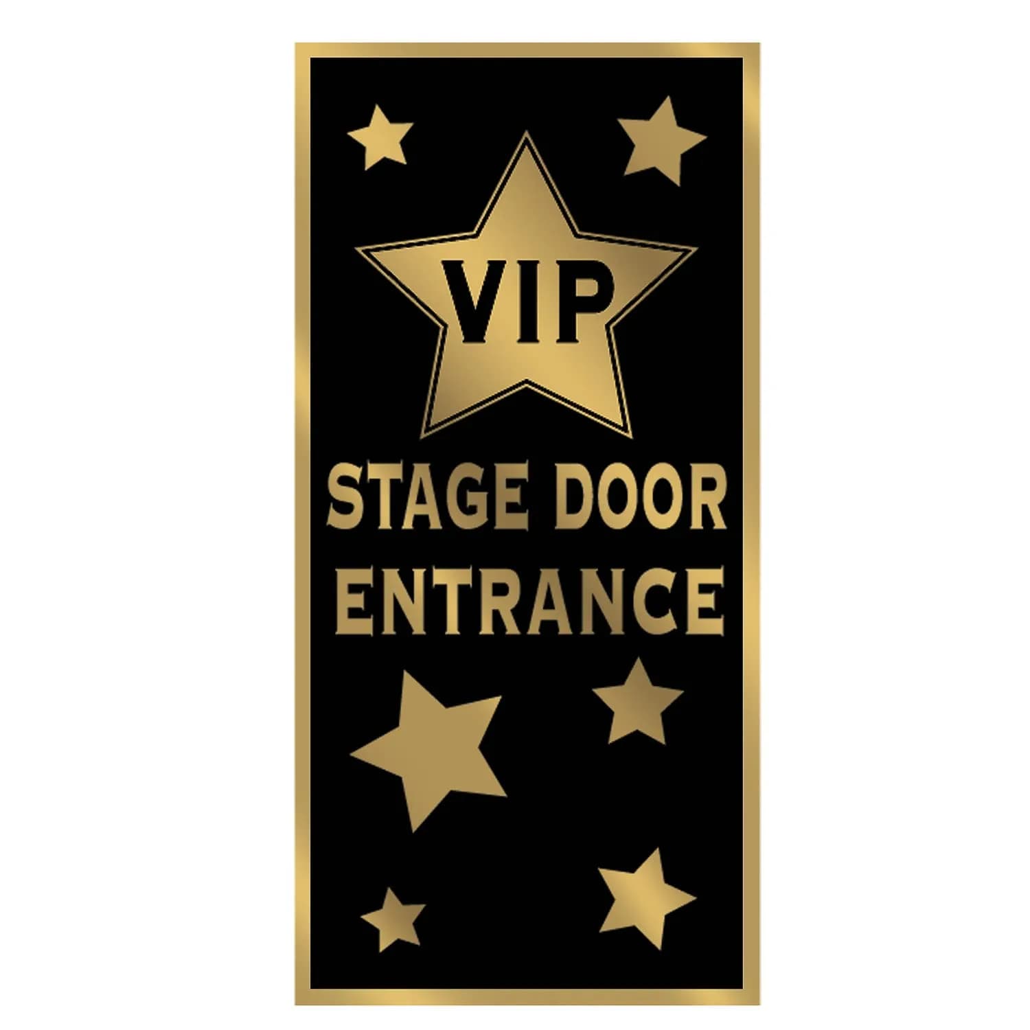 Beistle VIP Stage Door Entrance Door Cover | Celebrity Red Carpet Party Decor, 5' x 30" - main product image