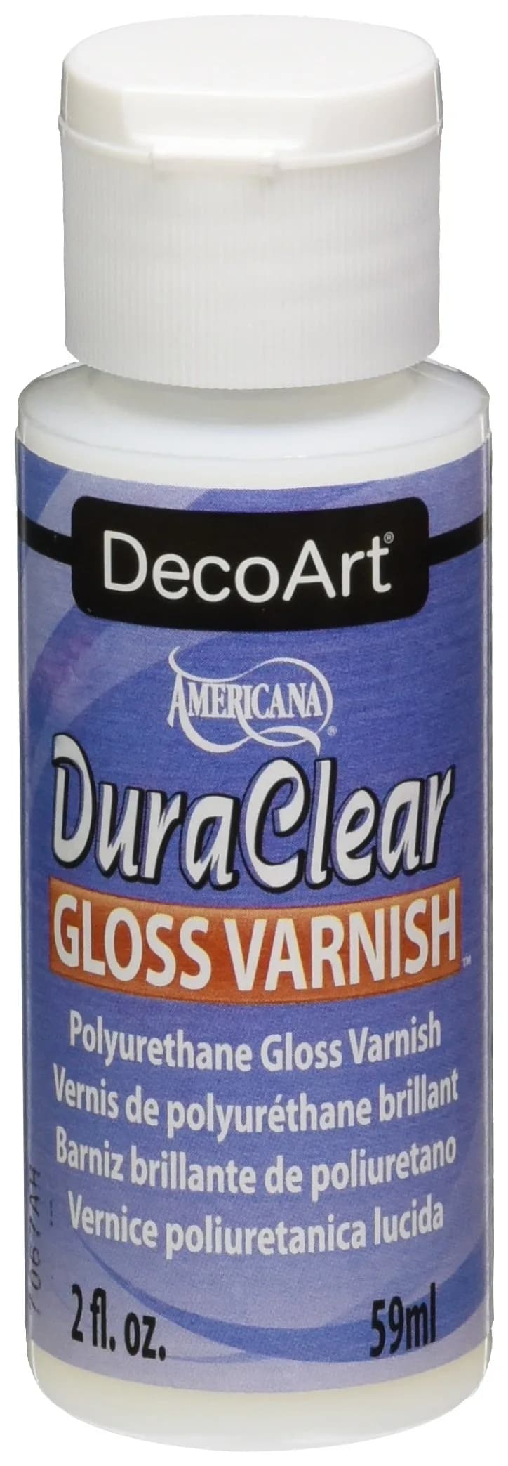 DecoArt Americana DuraClear Gloss Varnish 59ml (2 fl oz) | Seals Acrylic Paint on 3D Prints & Miniatures - main product image
