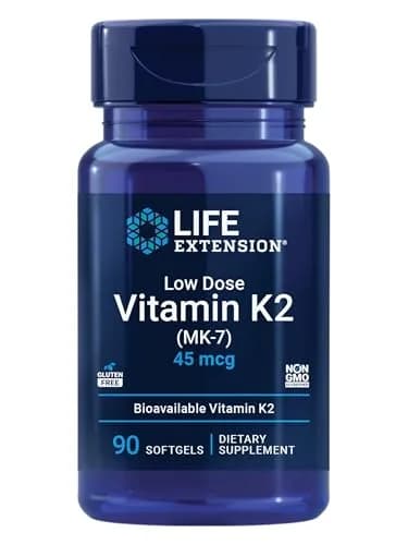 Life Extension Low Dose Vitamin K2 Supports, 90 Softgels thumbnail 1