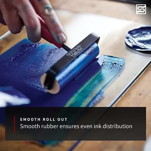 Speedball Soft Rubber Brayer 2.5-Inch | Printmaking Roller for Gel & Block Printing, Crafting thumbnail 5