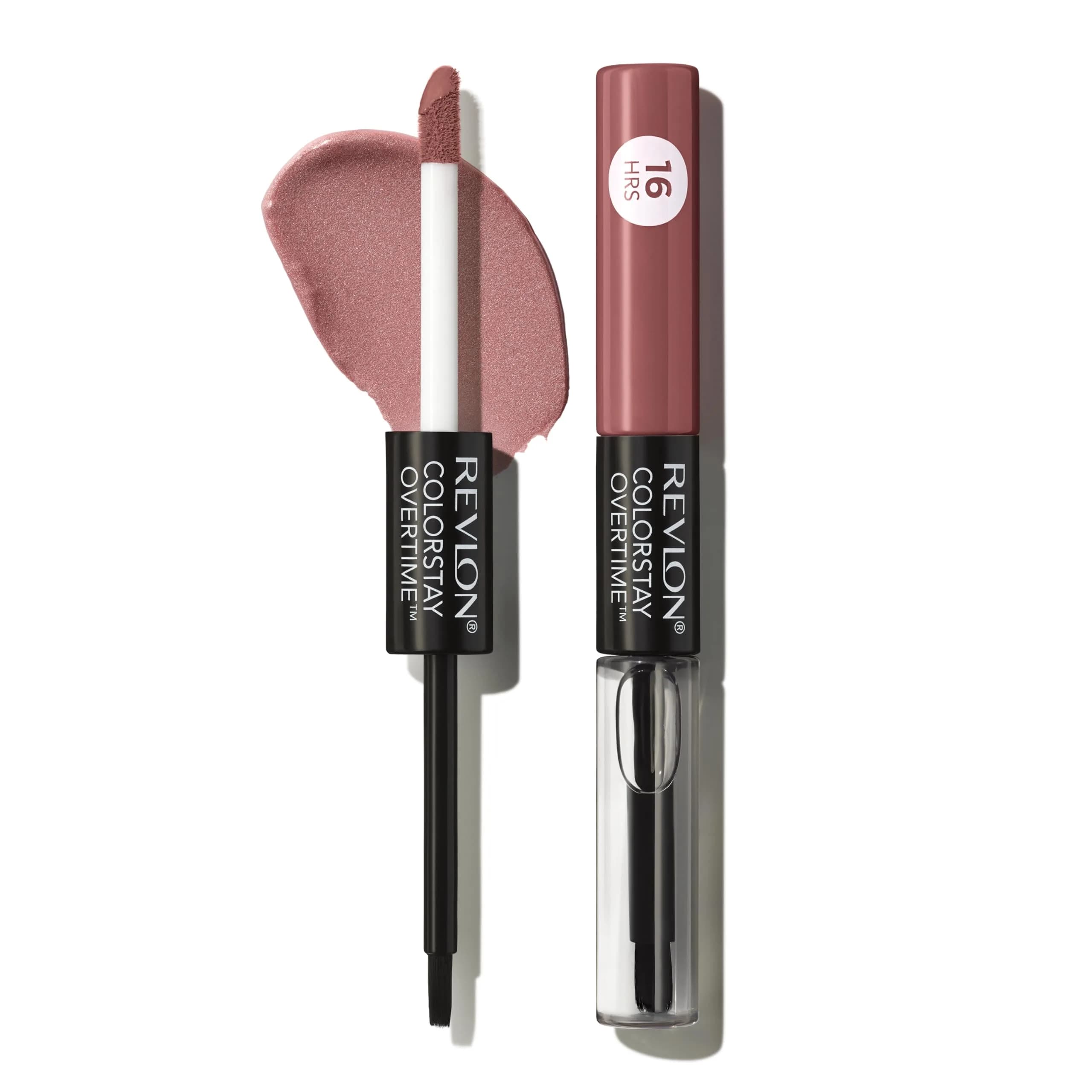 Revlon ColorStay Overtime Lipcolor, 370 Everlasting Rum | Long Lasting, Transfer-Proof Lipstick with Vitamin E (70-120 chars) — 320 Faithful Fawn