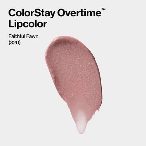 Revlon ColorStay Overtime Lipcolor, Faithful Fawn, 2ml (0.07 Fl Oz) | Long-Wearing Liquid Lipstick with Glossy Finish thumbnail 3