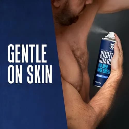 Right Guard Sport Powder Dry Scent Antiperspirant & Deodorant Spray 6oz | 48-Hour Odor & Sweat Block, Gentle on Skin thumbnail 3