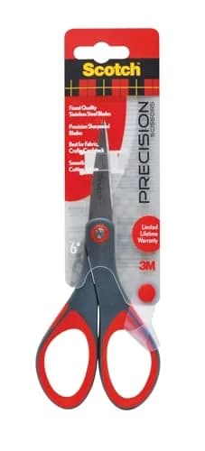 Scotch Precision Scissors 6-Inch (15.24 cm) | Professional Quality Stainless Steel Blades thumbnail 1