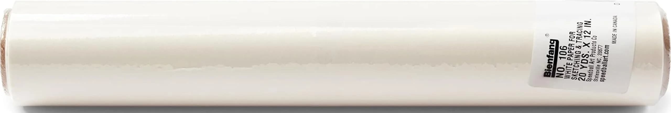 Bienfang Sketching & Tracing Paper Roll White 12 Inches x 20 Yards | Professional Art Paper for Drawing & Patterns — 12 in. x 20 yd.
