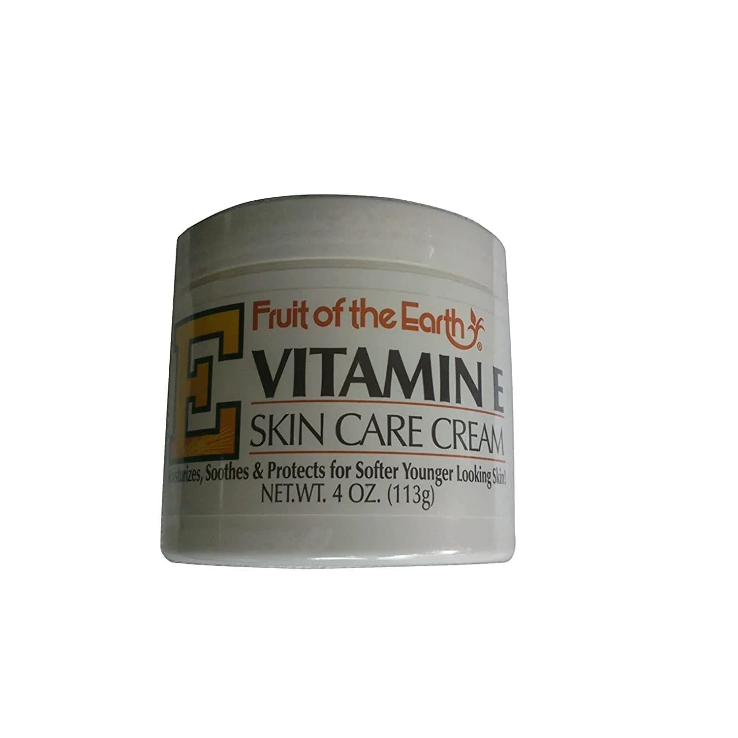 Fruit of the Earth Vitamin E Cream with Aloe Vera 216 ml (4 Fl Oz) - 2 Pack | Moisturizes, Soothes, Protects Skin — 4 Fl Oz