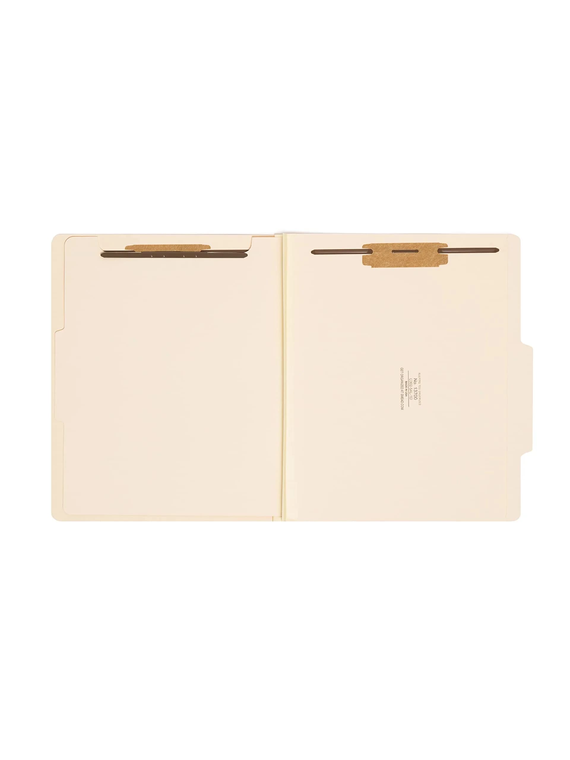Smead Classification File Folders 2" Expansion, 2/5-Cut Tab, Letter Size, 10 per Box (Blue) | Organize Documents with 6 Filing Surfaces — Manila