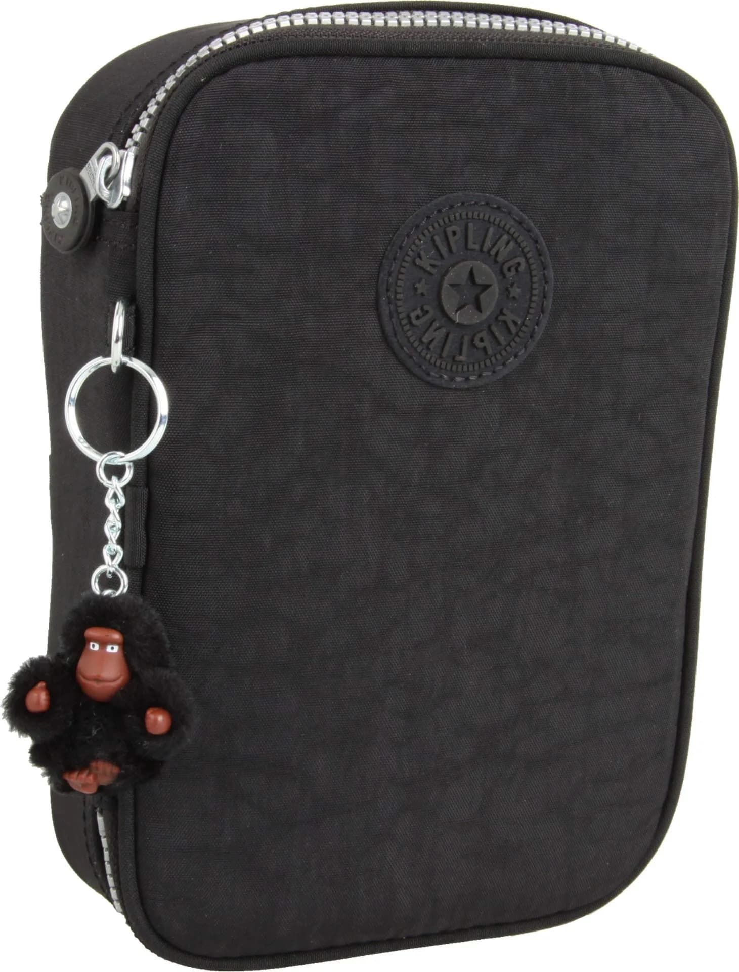 Kipling Women's 100 Pens Printed Case True Blue Tonal | Organizer for Art Supplies, Makeup, Travel — Black