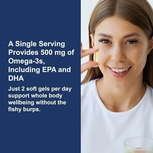 Carlson Salmon Oil 500 mg | Omega-3s for Heart, Brain & Joints | 180 + 50 Softgels thumbnail 4