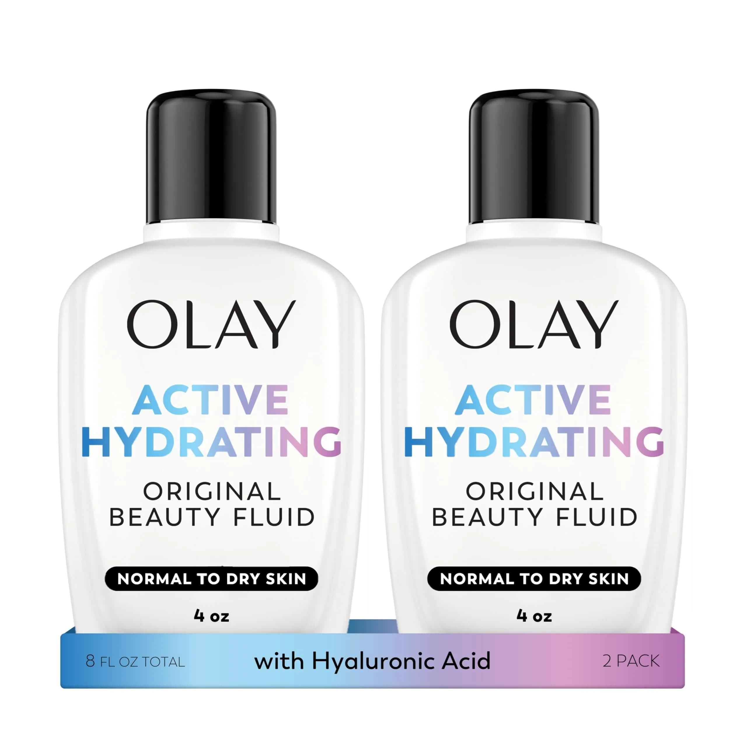 Olay Active Hydrating Beauty Fluid Lotion Original Facial Moisturizer 240ml (8 Fl Oz) | Dermatologically Tested - main product image