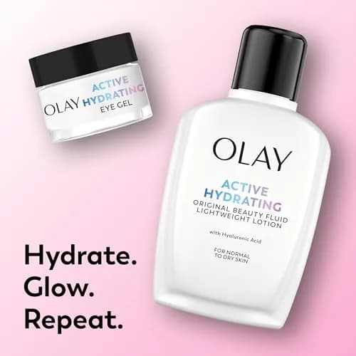 Olay Active Hydrating Beauty Fluid Lotion Original Facial Moisturizer 240ml (8 Fl Oz) | Dermatologically Tested thumbnail 8