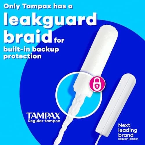 Tampax Pearl Tampons Multipack Light/Regular/Super Absorbency 47 Count | Dermatologist Tested Tampon thumbnail 3