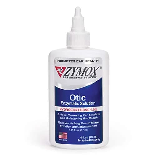 Zymox Otic Enzymatic Solution for Dogs and Cats 118ml (4 Fl Oz) | Soothes Ear Infections & Itch Relief thumbnail 1