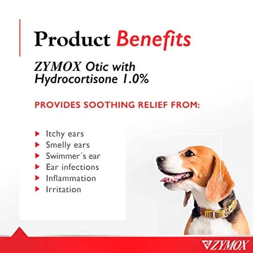 Zymox Otic Enzymatic Solution for Dogs and Cats 118ml (4 Fl Oz) | Soothes Ear Infections & Itch Relief thumbnail 2