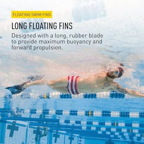 FINIS Long Floating Swim Fins XS (25cm / 11in) | Improves Kick Technique & Body Position thumbnail 3