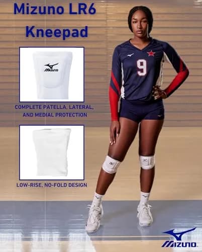 Mizuno LR6 Volleyball Kneepads White Medium | Patella, Lateral & Medial Protection thumbnail 5