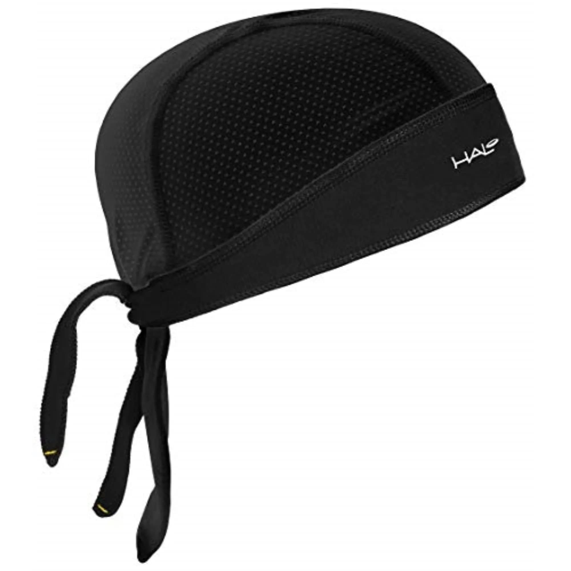 Halo Headband womens With Halo Headband tie bandana BLACK 1 SIZE US | Sweat Seal UV Protection — Black