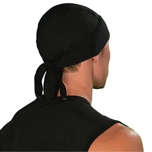 Halo Headband womens With Halo Headband tie bandana BLACK 1 SIZE US | Sweat Seal UV Protection thumbnail 4
