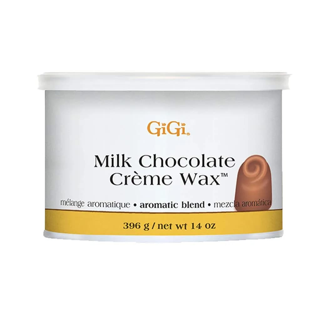 Gigi Milk Chocolate Crème Hair Removal Wax 397g (14 oz) | Soft Wax for Coarse Hair