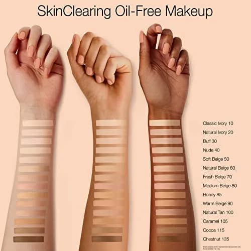 Neutrogena SkinClearing Liquid Foundation Buff 30 29.57ml (1 fl oz) | Acne-Fighting Oil-Free Makeup thumbnail 6