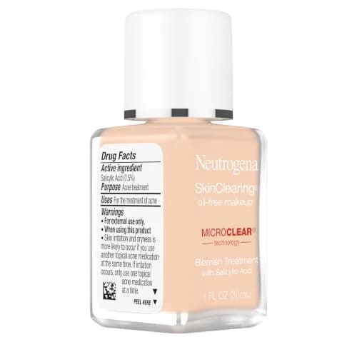 Neutrogena SkinClearing Oil-Free Liquid Foundation 29.57ml (1 fl. oz) | Fights Breakouts & Controls Shine thumbnail 7