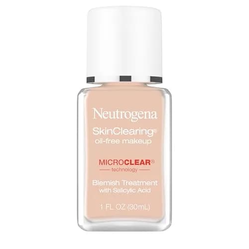 Neutrogena SkinClearing Liquid Foundation Soft Beige 29.57 ml (1 fl oz) | Acne Fighting with MicroClear Technology thumbnail 1