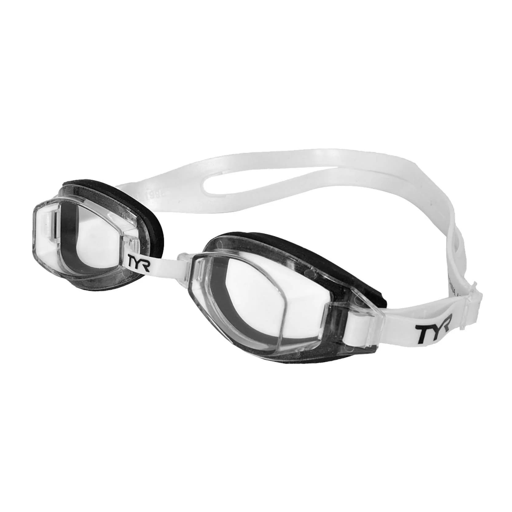 TYR Team Sprint Performance Goggle (Smoke) | Universal Fit for All Swimmers — Clear