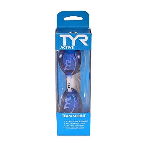 TYR Team Sprint Performance Goggle (Blue) | Universal Fit for Water Sports thumbnail 5