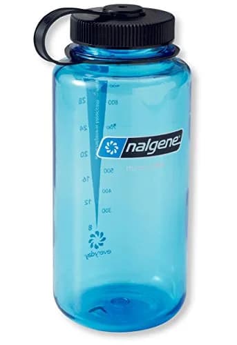 Nalgene Wide Mouth Water Bottle, Blue, 1 L (32 oz) | Durable & Leak-Proof for Everyday Adventures thumbnail 1