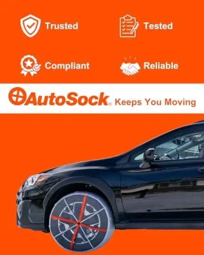 AutoSock HP645 Snow Socks for Passenger Vehicles | Winter Tire Traction Device, Pack of 2 thumbnail 6