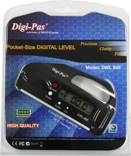 Digi-Pas DWL80E Pocket Size Digital Level | 0.1° Accuracy, Magnetic, 4 inch thumbnail 6