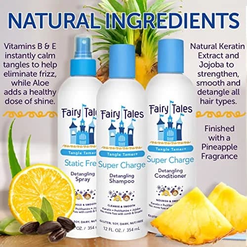 Fairy Tales Tangle Tamer Detangling Shampoo for Kids - Ultra Moisturizing & Anti Frizz - 12 Oz | Paraben & Sulfate Free thumbnail 6