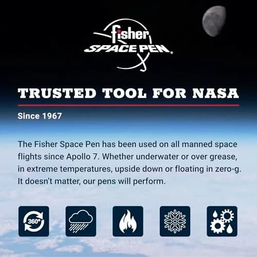 Fisher Space Pen Military Cap-O-Matic Pen, Black Ink, 1 Count (Pack of 1) | Writes Upside Down & in Extreme Temperatures thumbnail 4