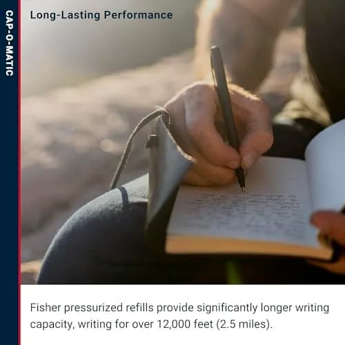 Fisher Space Pen Military Cap-O-Matic Pen, Black Ink, 1 Count (Pack of 1) | Writes Upside Down & in Extreme Temperatures thumbnail 5