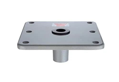 attwood Swivl-Eze Lock'N-Pin Aluminum Pedestal Base 7-Inch x 7-Inch with 3/4-Inch Pin thumbnail 1