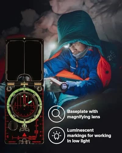 SUUNTO MC-2 Northern Hemisphere Mirror Compass | 9.1 inches (23.1 cm) Length thumbnail 7