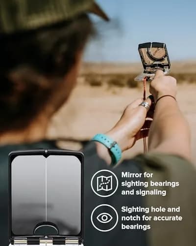 SUUNTO MC-2 Northern Hemisphere Mirror Compass | 9.1 inches (23.1 cm) Length thumbnail 8
